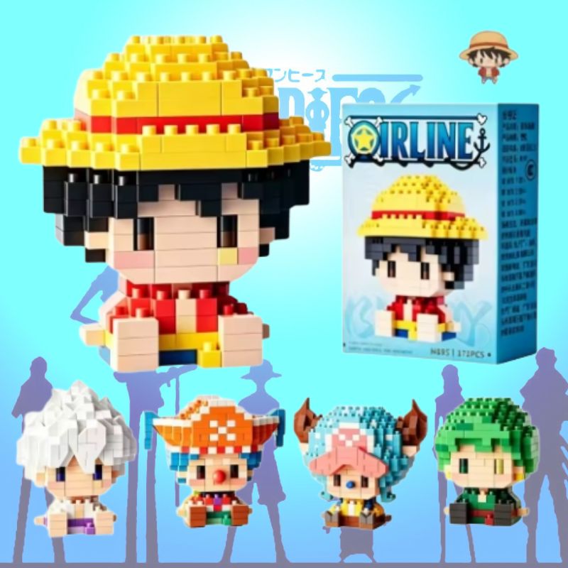 ONE PIECE Sun God Nika Luffy M - Building Block Mini recensione e prezzo